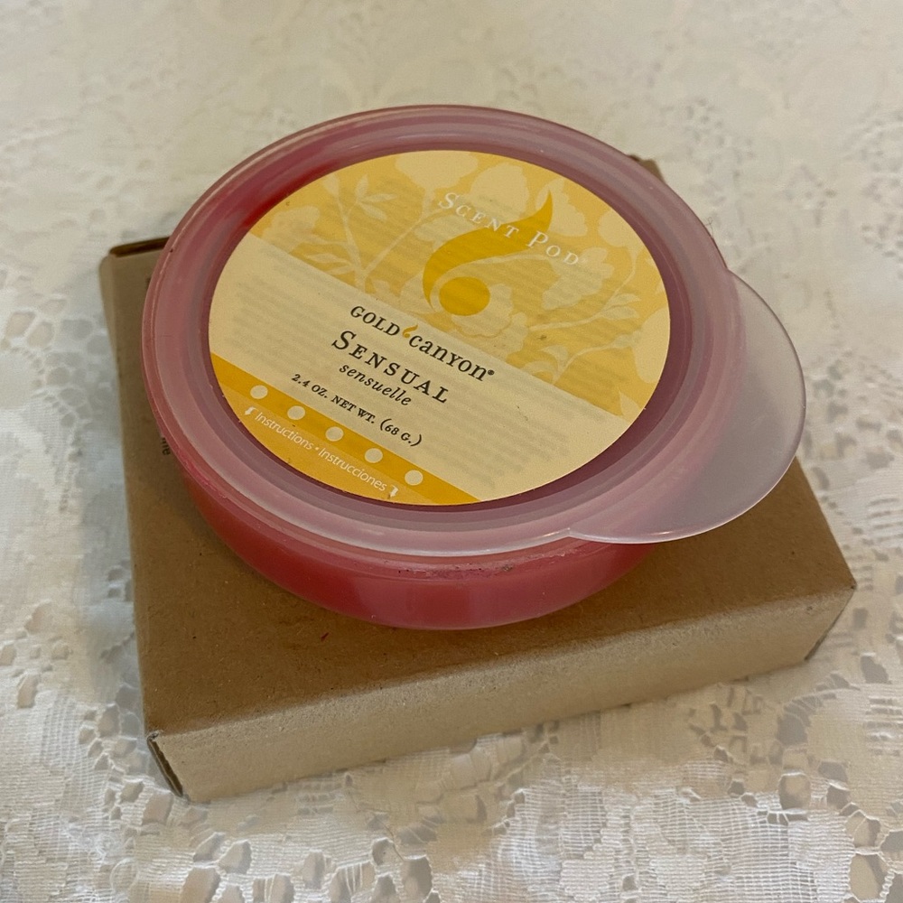 New GOLD CANYON SCENT POD 2.4 oz (full size)- Sensual & Oil warmer adapter